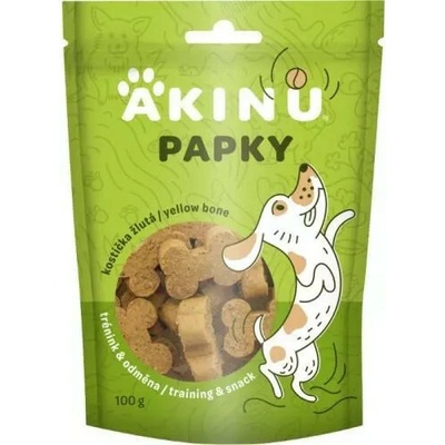 Akinu papky maškrty kocka žltá 100 g