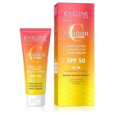 Eveline Cosmetics ХИДРАТИРАЩ КРЕМ ЗА ЛИЦЕ spf 50 С ВИТАМИН С