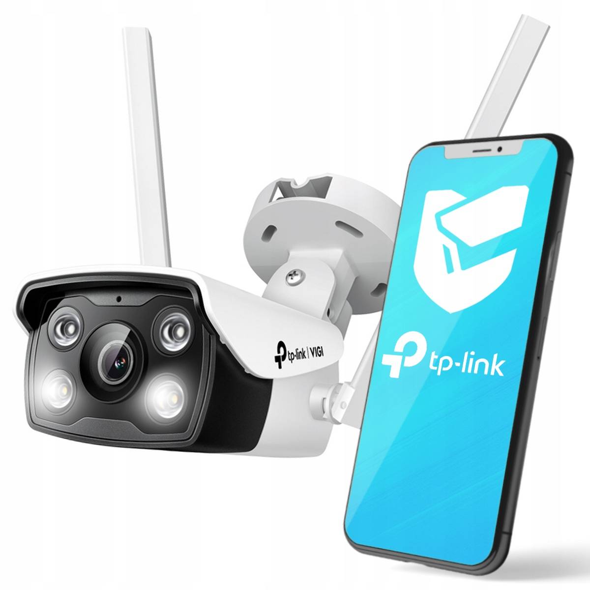 TP-LINK VIGI C340-W(4mm)(UN) VIGI 4MP屋外用バレット型フルカラーネットワークWi-Fiカメラ(4mm) TP-Link VIGI C340-W 4MP WiFi Outdoor Network Camera