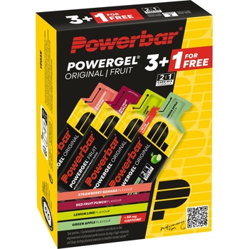 PowerBar Комплект Powergel Multiflavour 3 + 1 Гратис - 164 г
