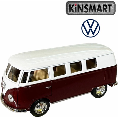 Kinsmart 1962 VW Classical Bus vínový 1:32