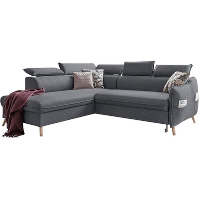 Miuform Тъмно сив ъглов разтегателен диван ляв ъгъл, Sweet Harmony - Miuform (Sweet Harmony HAEECL-2QR MA95)