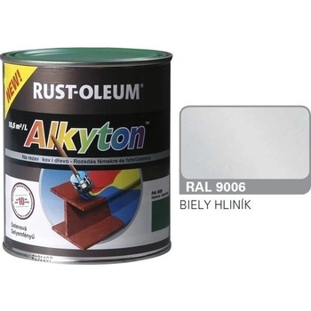 Rust Oleum Alkyton antikorózna farba na hrdzu 2v1 RAL 9006 strieborná 250 ml