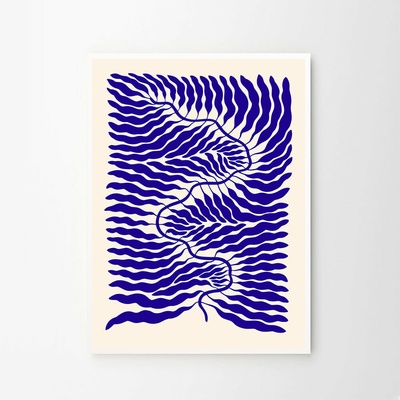 The Poster Club Plagát Little Blue by Linnéa Andersson 30x40 cm