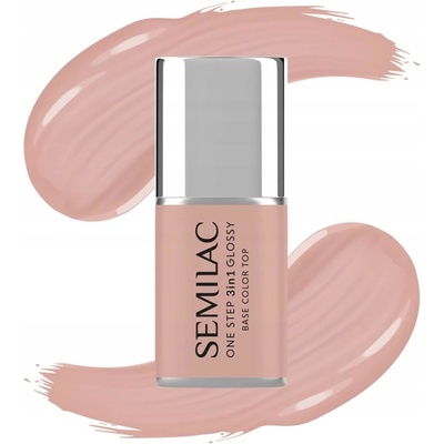 Hybridní lak 3v1 Semilac One Step Glossy 7ml S450 Light Peach