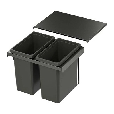 VS ENVI Flex Pro Systém na třídění odpadu KŠ 600 mm, 2 × 28 l, lávová