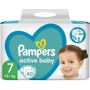 Image 1 of Pampers Active Baby Size 7 еднократни пелени 15+ kg 40 бр