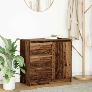vidaXL Бюфет с чекмеджета, старо дърво, 71x35x65 см, инженерно дърво (861578)