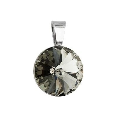 Pavona Stříbrný přívěšek rivoli Crystals from Swarovski Black Diamond 34112.3 Black Diamond