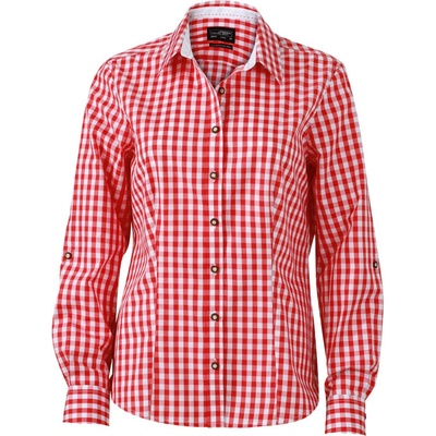 James & Nicholson JN 637 dámská red/white