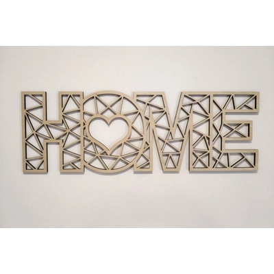 MAJADESIGN Dřevěný obraz - HOME