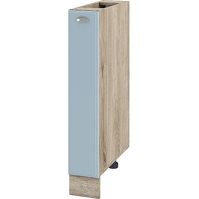 ИРИМ Долен кухненски шкаф бутилиера Сити АРФ-Деним мат-06-41 15 см