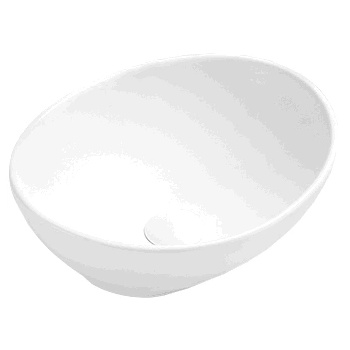 Mexen Elza умивалник стоящ върху плот 40 x 33 см, бял мат - 21014001 (21014001)