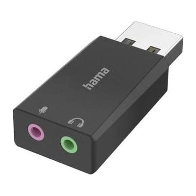 Hama Външна звукова карта USB-А, 2 x 3.5 mm аудио жак, стере (HAMA-200323)