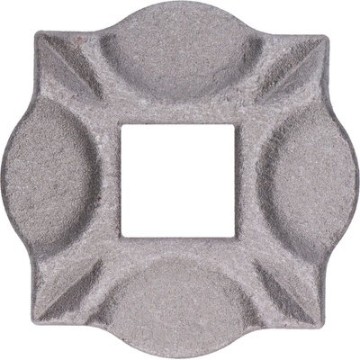 Pätka 100 x 100 x 10 mm, otvor 30 mm, bez povrchovej úpravy