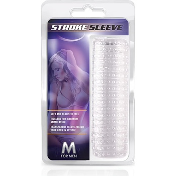Image 1 of Blush Novelties M for Men Stroke Sleeve Clear
