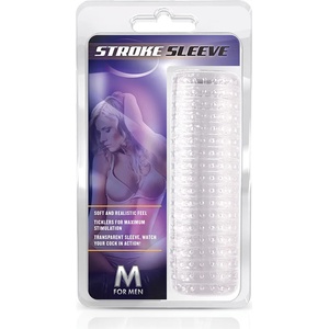 Blush Novelties M for Men Stroke Sleeve Clear