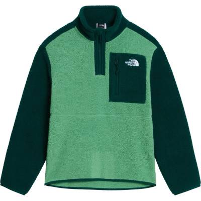 The North Face Детски поларен пуловер The North Face Kid's Teen Yumiori 1/4 Zip Jacket Fleece jumper - Dimmed Algae / Hunter Green (704-6518-0314)