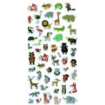 TITANUM Convex stickers soft animals mix 51pcs