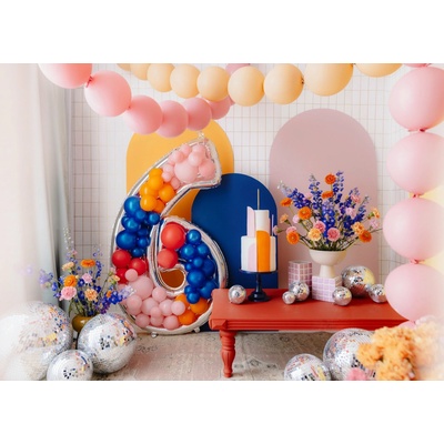 PartyDeco Číselný rám na balóny 6