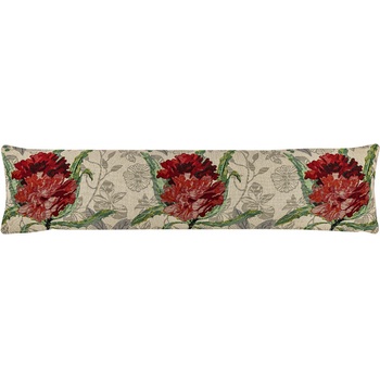 Boma Trading Ozdobný tesniaci vankúš do okien Ruže červená 90x20