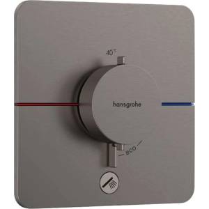 Hansgrohe ShowerSelect Comfort - Термостатичен смесител за вграждане, матиран черен хром 15589340 (15589340)