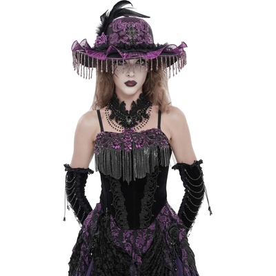 Devil fashion дамски корсет (топ) DEVIL FASHION - Red Gothic Snake - ECST01402