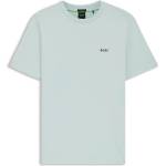 Boss Тениска Boss Mens BOSS GREEN T-Shirt with Logo Design Stretch Cotton - Turquoise 447