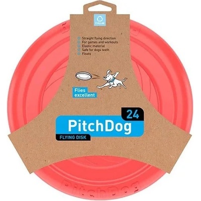 Animalis Pitch Dog Hračka ružová tanier 24 cm