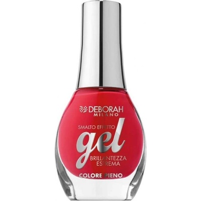 Deborah Milano gelový lak na nehty, 200 Red Romance 8,5 ml