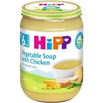 Hipp Био пюре Hipp - Зеленчукова крем супа с пиле, 190 g (7973) - baby