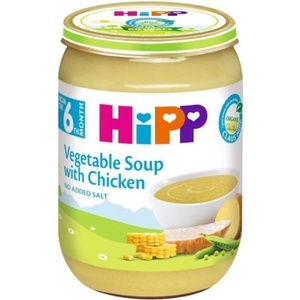 Hipp Био пюре Hipp - Зеленчукова крем супа с пиле, 190 g (7973) - baby