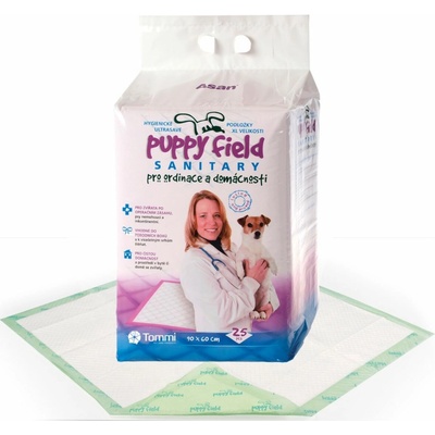 Tommi Podložka Puppy Field sanitary. 90 x 60 cm 25 ks