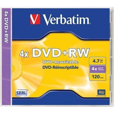Verbatim DVD+RW 4,7GB 4x, 1ks