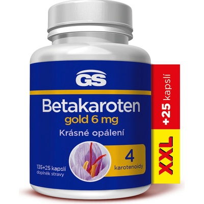 GS Betakarotén Gold 6 mg XXL 135 + 25 kapsúl