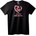 NOONEBRAND Тениска Русалково сърце - 6XL, Black