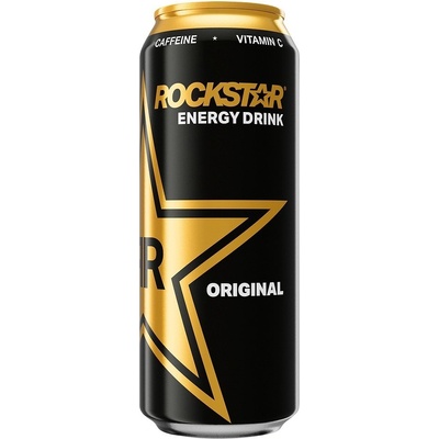 Rockstar energy černá+žlutá 500 ml