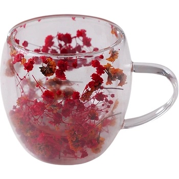 CupHup Стъклена термо чаша CupHup Passion Flower, Двойно дъно, Sylvienne’s Veil (02-09)