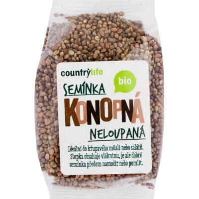 Country Life Konopná semínka neloupaná 250 g