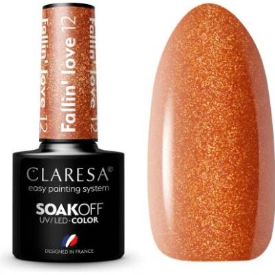 Claresa SoakOff UV/LED Color Fallin' Love gelový lak na nehty odstín 12 5 g