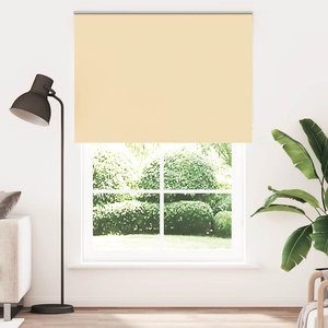 vidaXL Ролетна щора, затъмняваща, бежова, 160x210 см, ширина на плата 156, 6 см, полиестер (4010802)