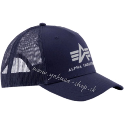 Alpha industries basic rep blue trucker cap modrá šiltovka