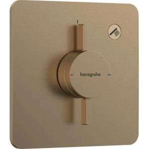 Hansgrohe DuoTurn Q Вграден смесител за душ с 1 функция, цвят четкан бронз (75614140)