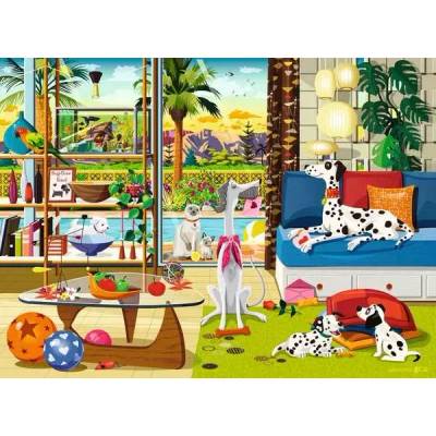 Ravensburger - Puzzle Pets of Palm Springs - 500 piese