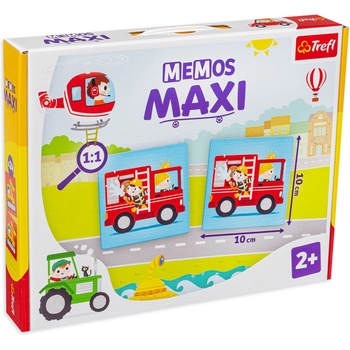 Trefl Настолна мемори игра Memos Maxi - Превозни средства - Детска (2267)