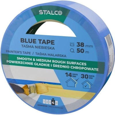 Stalco Páska lepící maskovací 38 mm x 50 m modrá