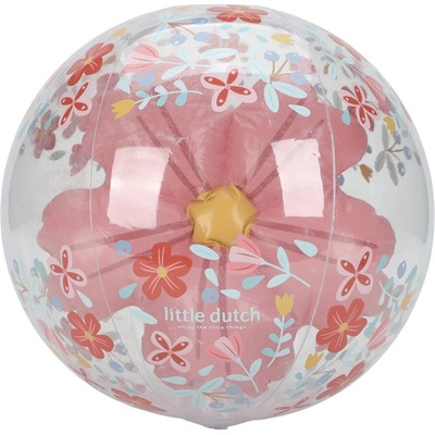 Little Dutch Nafukovací míč 3D Pink Flowers