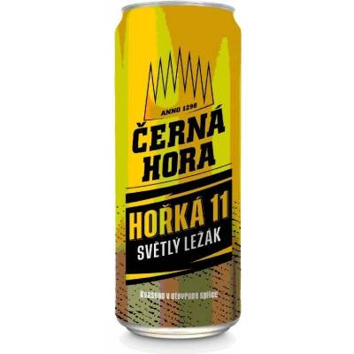 Černá Hora Hořká 11 světlý ležák 4,5 % 0,50 l (plech)