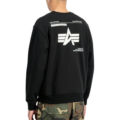 Alpha Industries Label Sweatshirt Backprint black