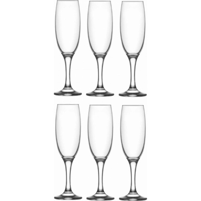 LAV EMPIRE 6 skleničky na šampaňské prosecco 220 ml